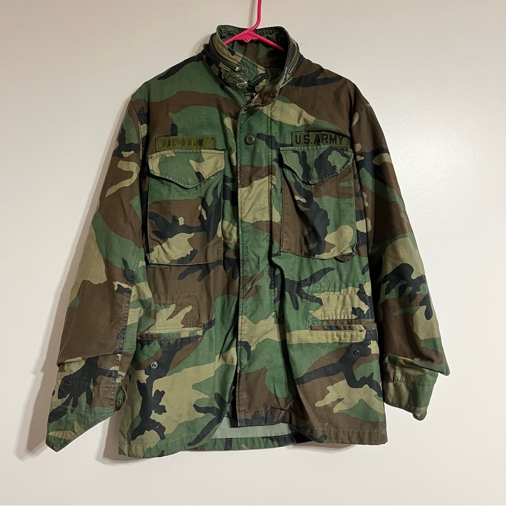 Vintage US Army Cold Weather M65 Field Jacket Tag Small Regular